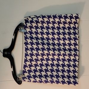 Benetton Houndstooth Skirt